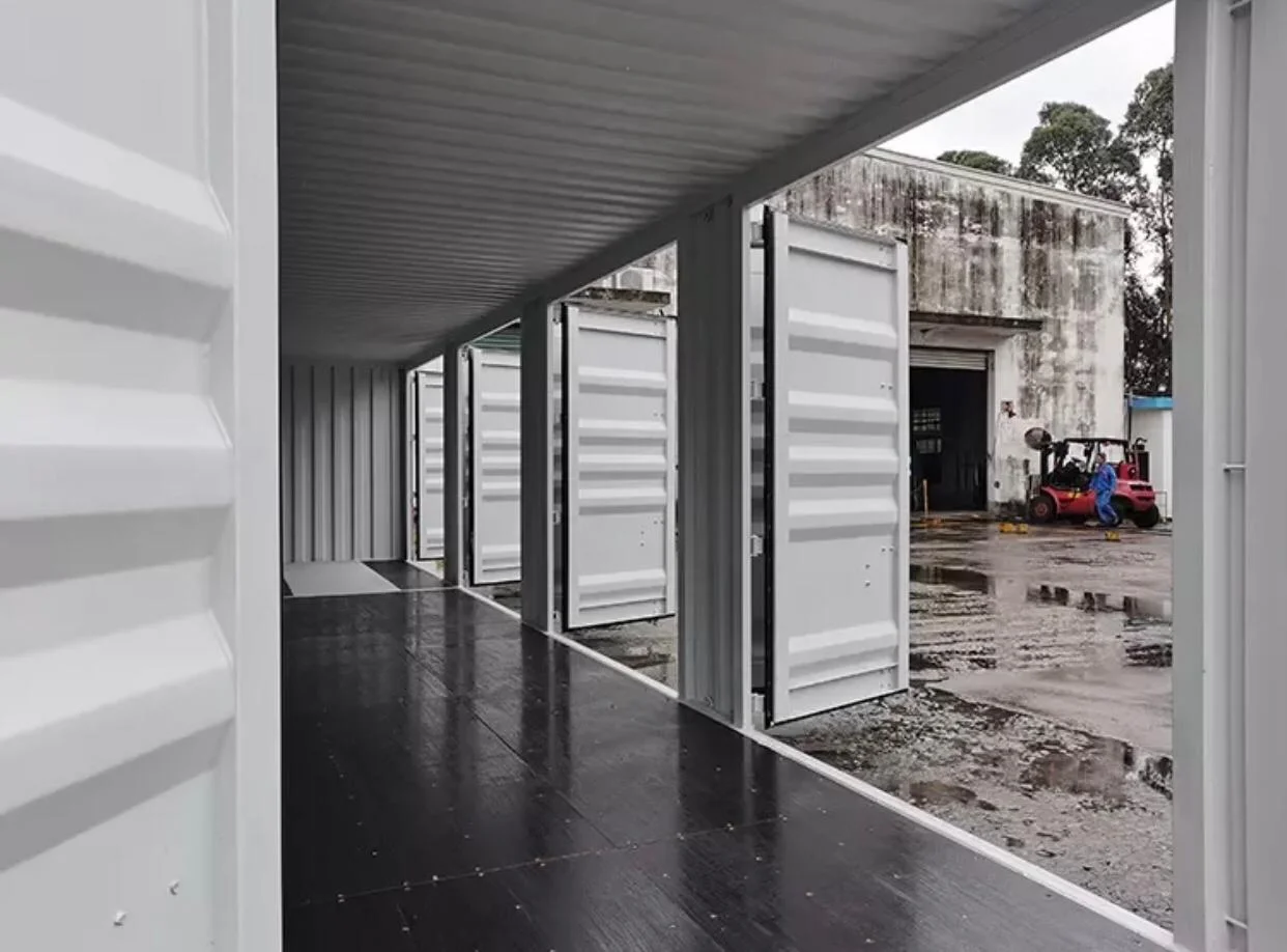 CONTENEDOR DE ACCESO LATERAL COMPLETO DE 40 PIES  BLANCO 2 - Imagen 3