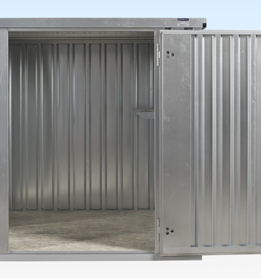 CONTENEDOR DE ALMACENAMIENTO METÁLICO PLANO (2M)