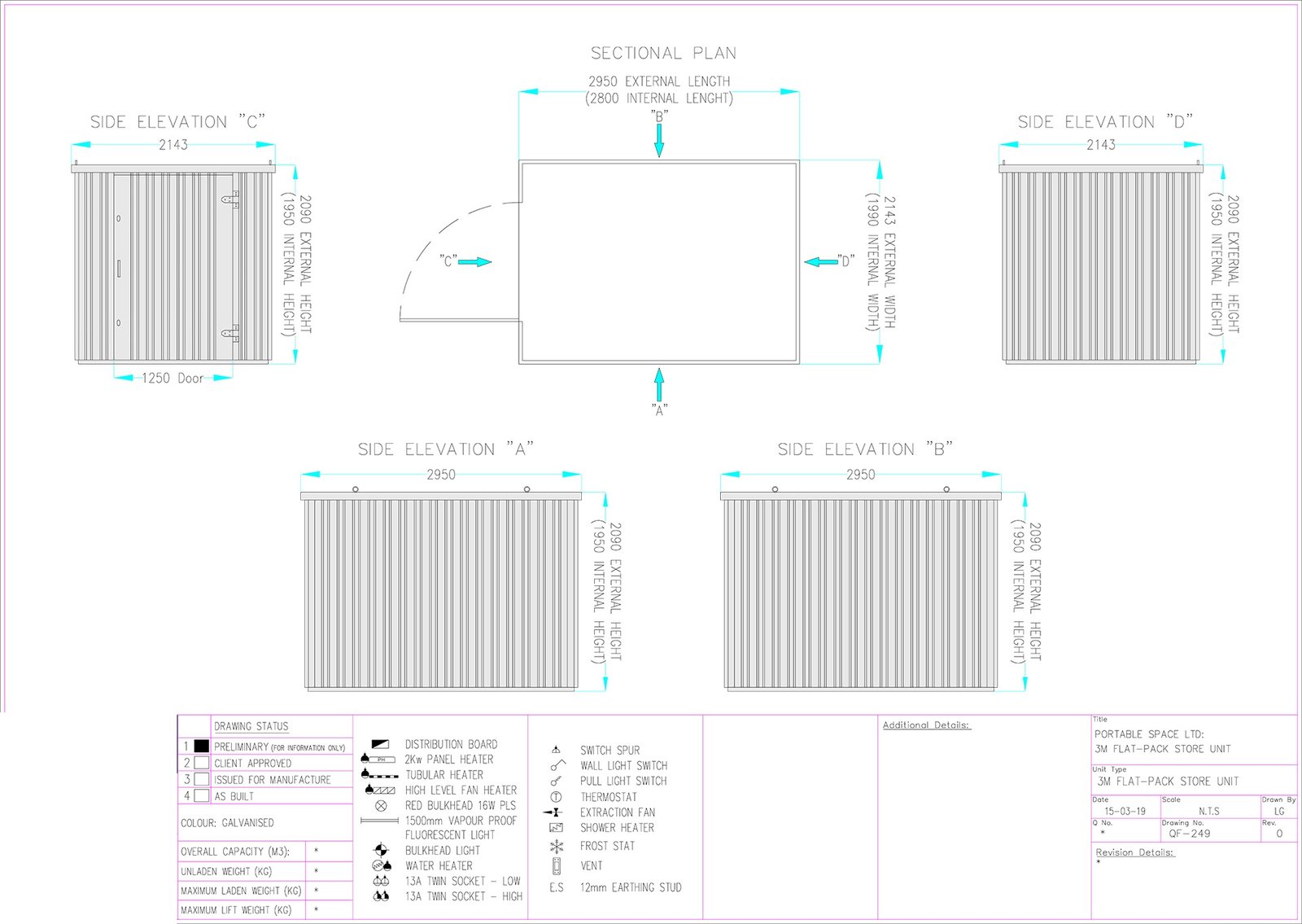 CONTENEDOR DE ALMACENAMIENTO FLAT PACK 3M X 2.1M – GALVANIZADO - Imagen 7