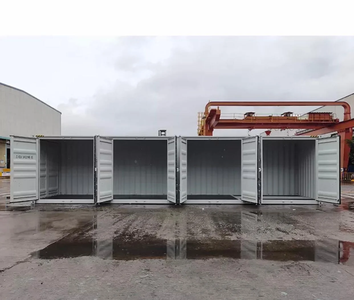 CONTENEDOR DE ACCESO LATERAL COMPLETO DE 40 PIES  BLANCO 2