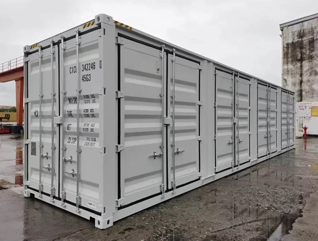 CONTENEDOR DE ACCESO LATERAL COMPLETO DE 40 PIES  BLANCO 2 - Imagen 6