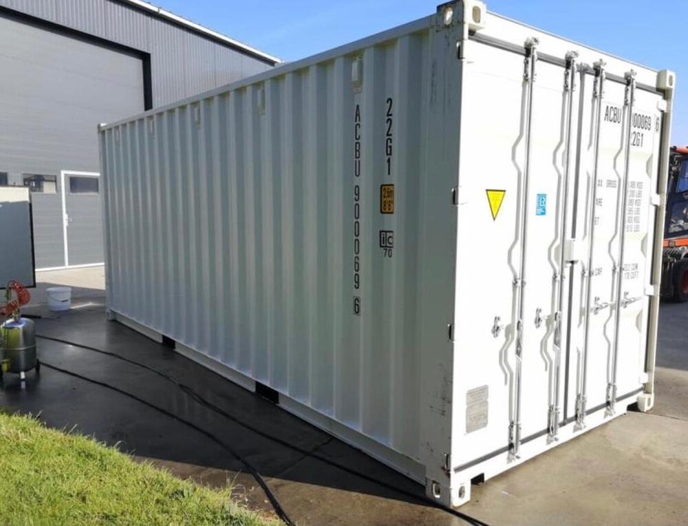 CONTENEDOR DE 20 PIES BLANCO (Un viaje)