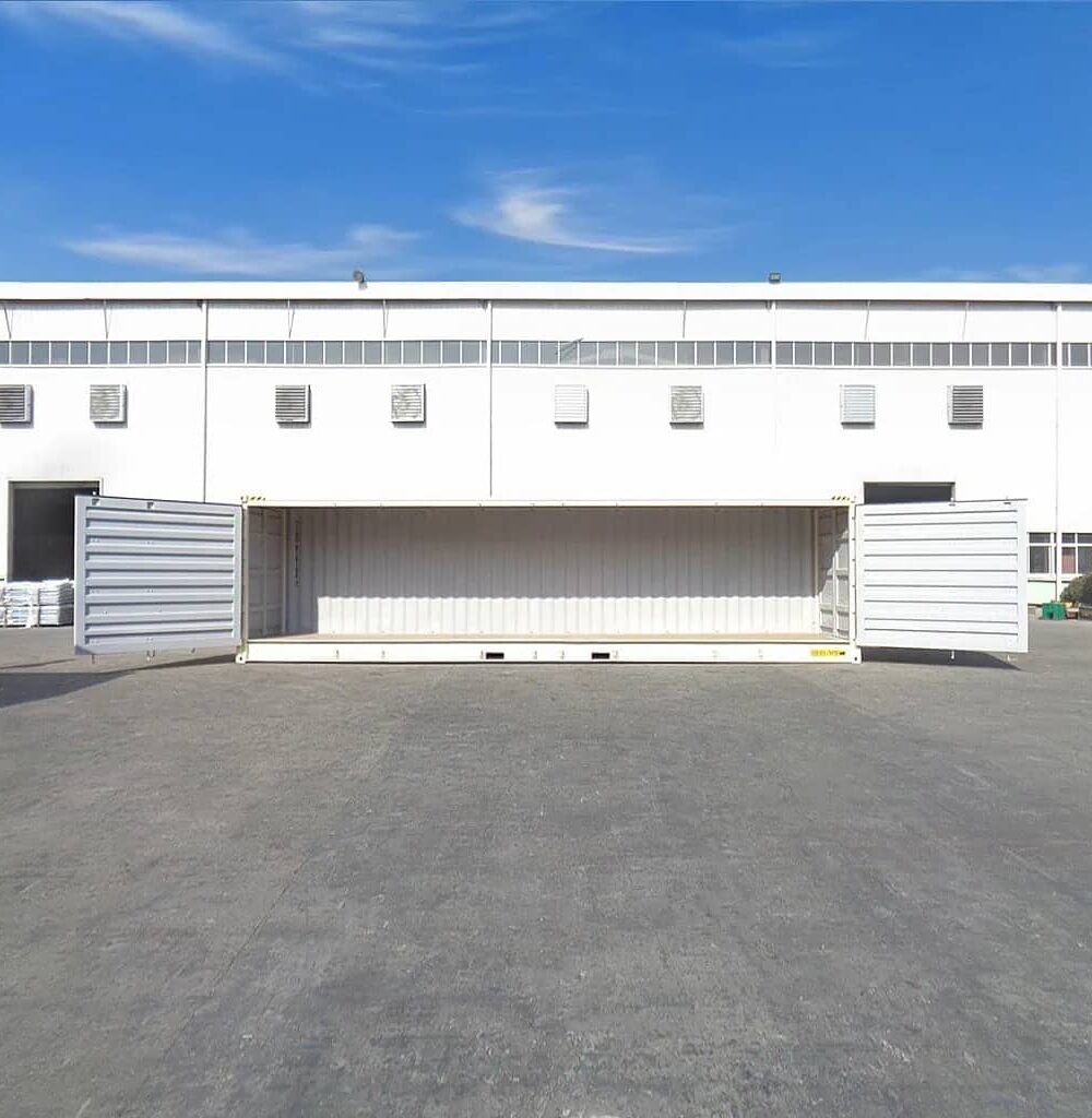 CONTENEDOR DE ACCESO LATERAL COMPLETO DE 40 PIES HC BLANCO