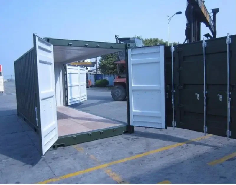 CONTENEDOR USADO DE 20 PIES ABIERTO/ACCESO LATERAL COMPLETO