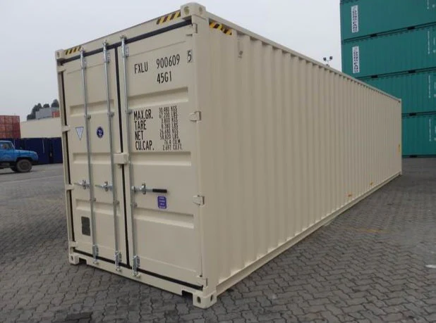 CONTENEDOR MARÍTIMO 40 PIES HC BLANCO