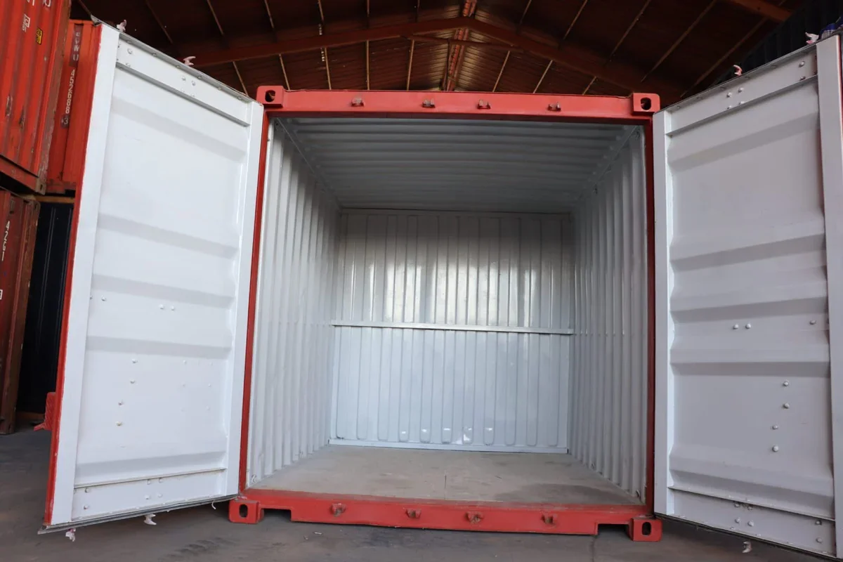 CONTENEDOR DE ENVÍO DE 10 PIES (UN VIAJE) ROJO - Imagen 3